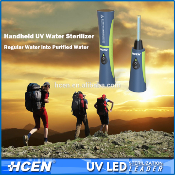 uvc led sterilization USB rechargeable portable handheld uv water purifier