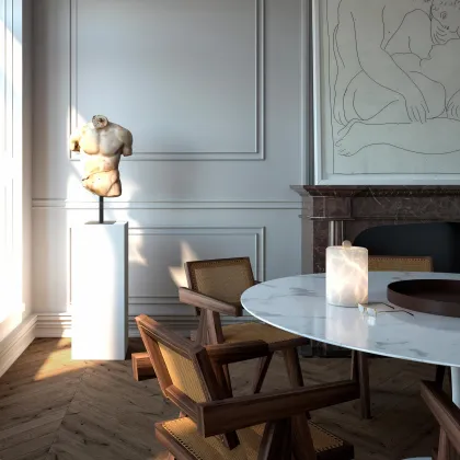 Factory Price Alabaster LYRA Table Lamps for Hotel Office Reading Room