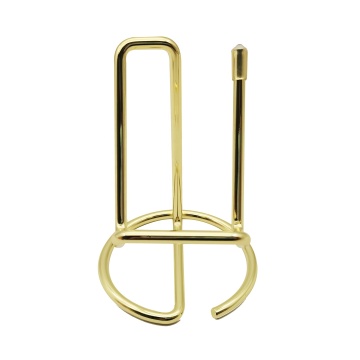 Golden Metal Wire Display Stand for Custom Logo Mobile Phone Holder