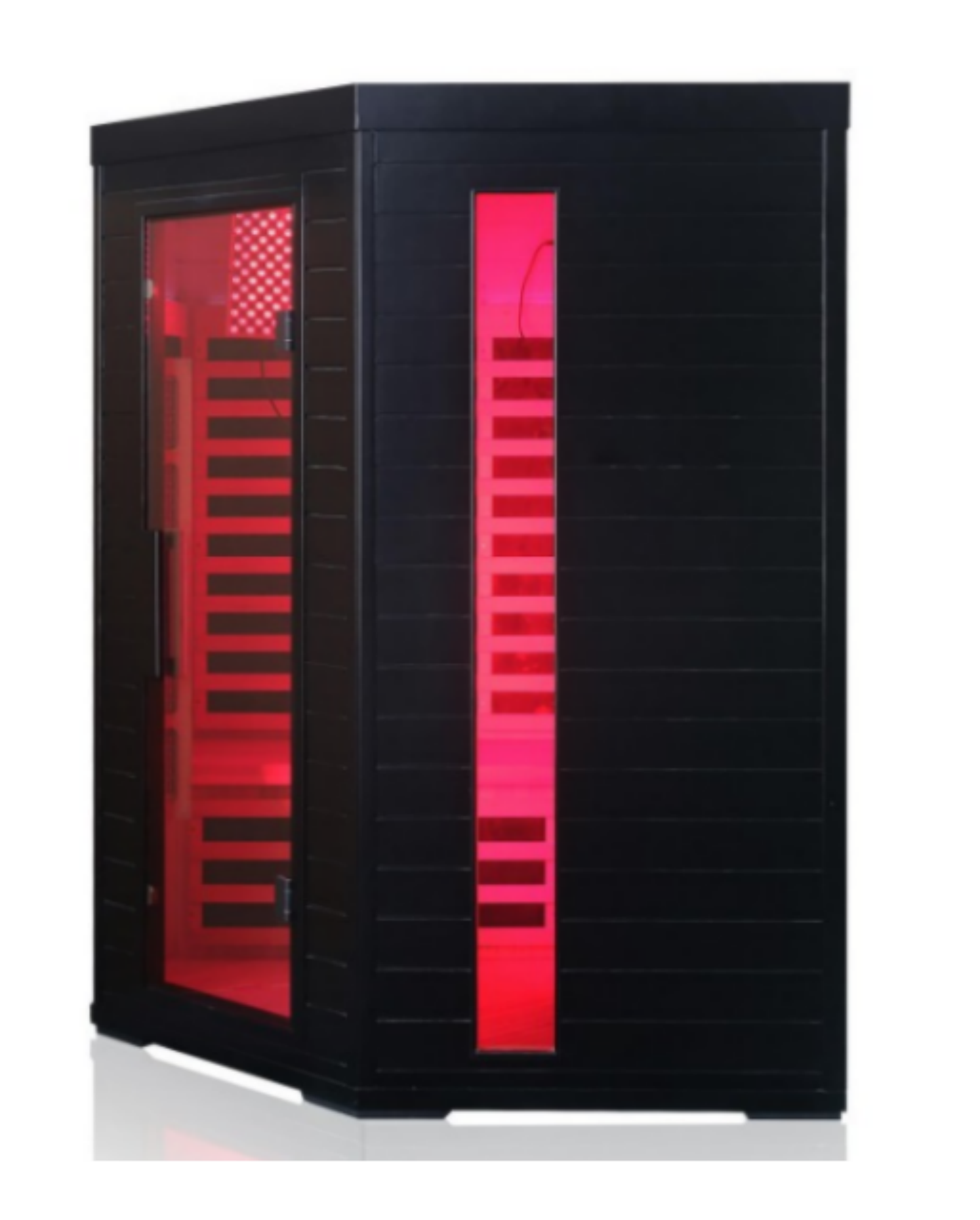 Black Solid Wood Four Person Infrared Sauna Room