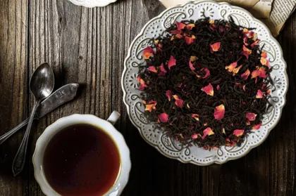 Wholesale Flavored Rose Black Tea: Loose-Leaf Dried Rose Hibiscus Lotus Leaf Herbal Tea