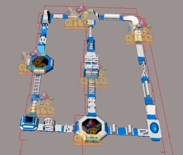 Lake inflatable water games volleyball sport games for water park from QILE