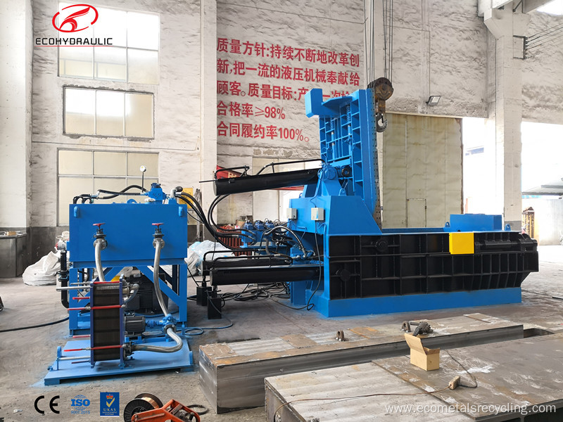 Hydraulic Scrap Metal Steel Recycling Square Baler Equipment