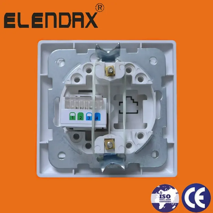 Interruptor de control doble de montaje empotrado de estilo europeo (F6005)