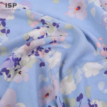 Eco Friendly Dyed Printing Crepe Fabric For Shirts