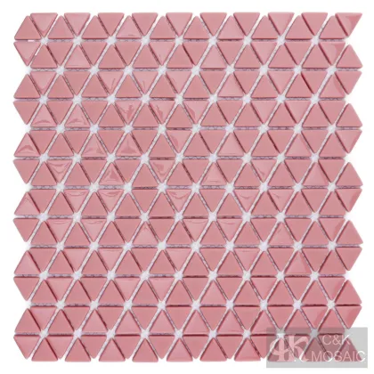 Red Glass Mosaic Wall Tiles