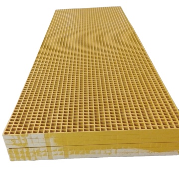 Mesh Size 50x50mm FRP Grill Fiberglass Plate Grating for Industrial Flooring and Fencing
