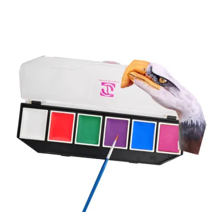 Water based Face body art tattoo paint colors