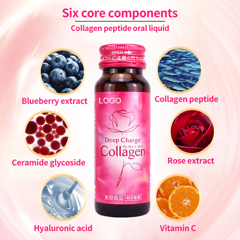 OEM/ODM Halal Bird Nest Collagen Skin whitening Oral Liquid fruity Drink Hyaluronic acid Collagen Oral Liquid