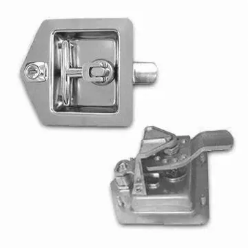 Foldable T-handle Latches, Cabinet Lock, Truck Toolbox Lock/Latch with Z-bracket for Reinforcement