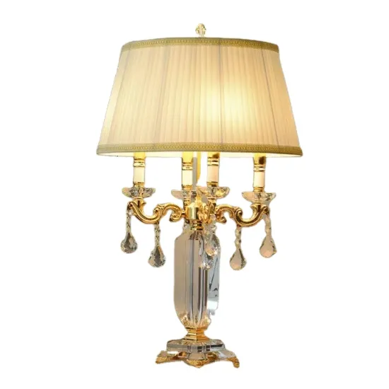 Luxury Crystal Lamp Design for Bedroom Bedside Decoration