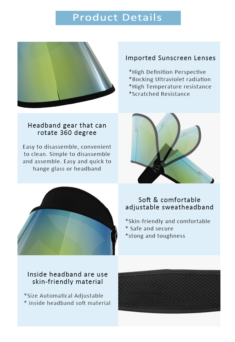 Yellow Gold Sun Visor Uv Protection