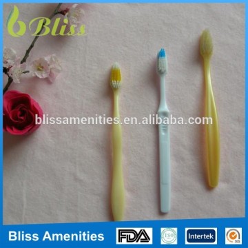 N45 2015 best quality transparent packaging fashion design hotel toothbrush with toothpaste with competitive price