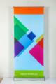 Luksusowy szeroki baza Roll Up Banner Stand Size85*200