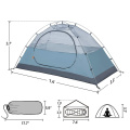 Tenda a doppio strato leggero da 1-2 persona