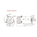 محرك DC الهيدروليكي 24V 4.0KW