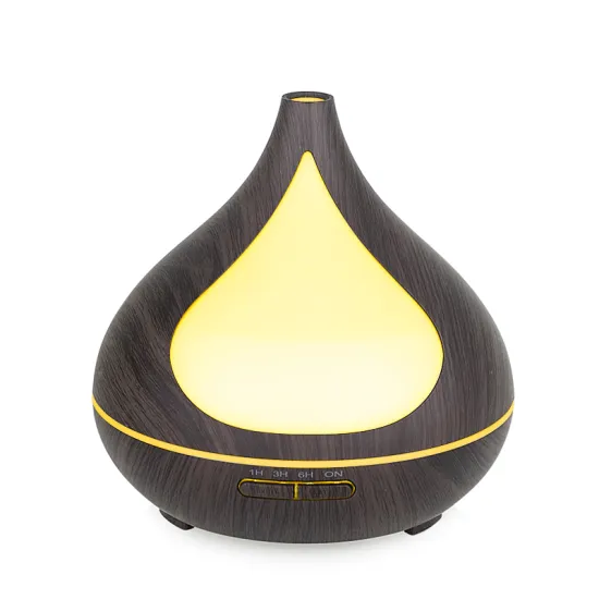 Dark Wooden Grain Ultrasonic Atomizer Air Humidifier