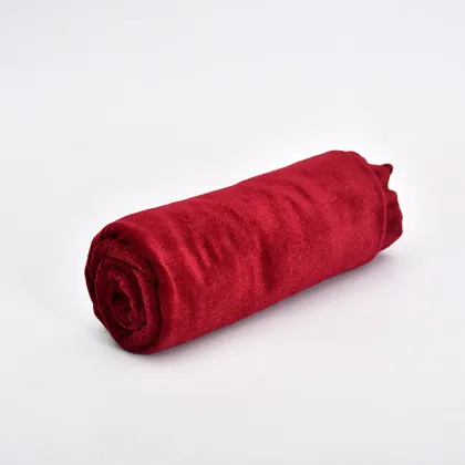 Burgundy Velvet Fabric for Event Decoration