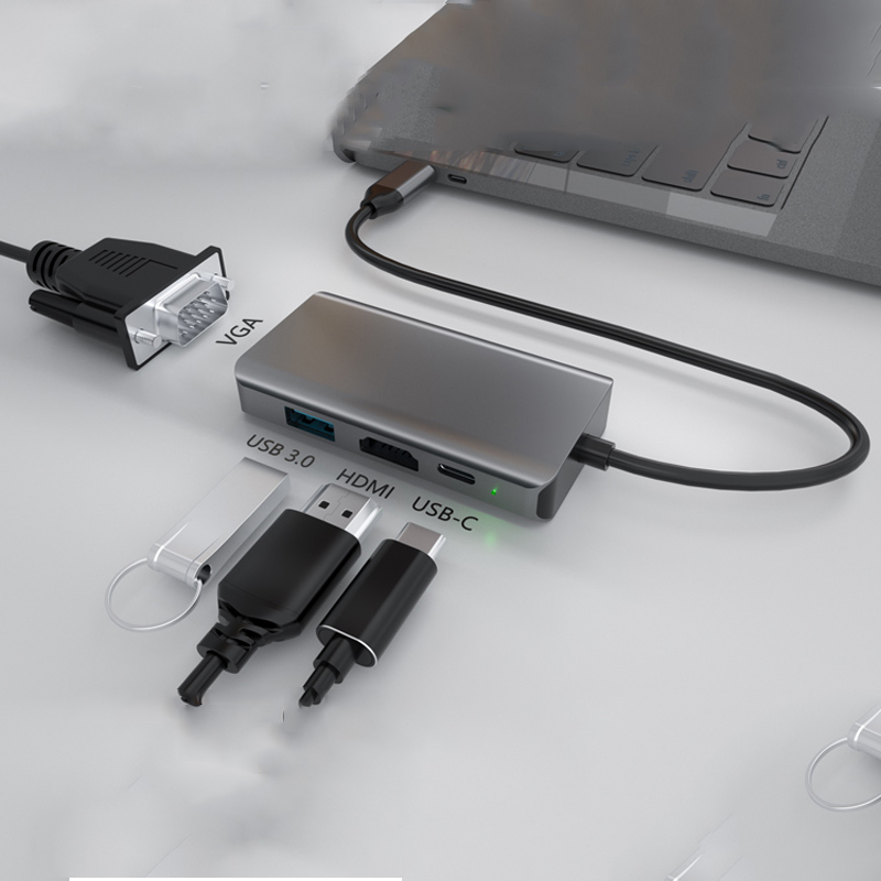 4 в 1 USB Hub с HDMI VGA