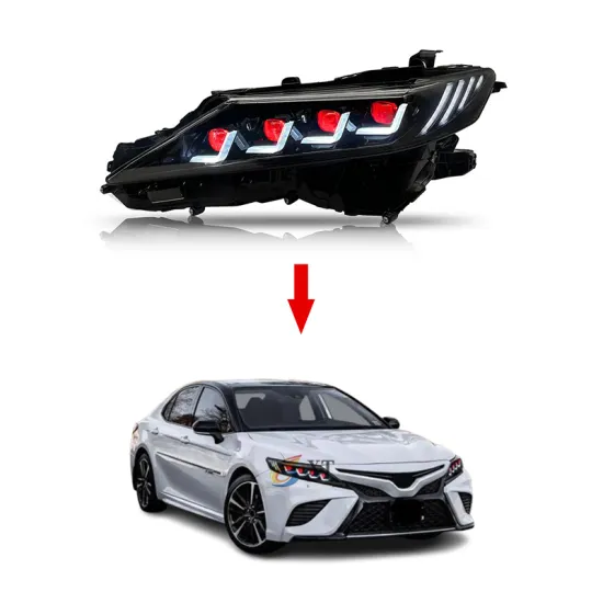 XT High Quality LED 4 Beam Headlights for Toyota Camry 2018-2023
