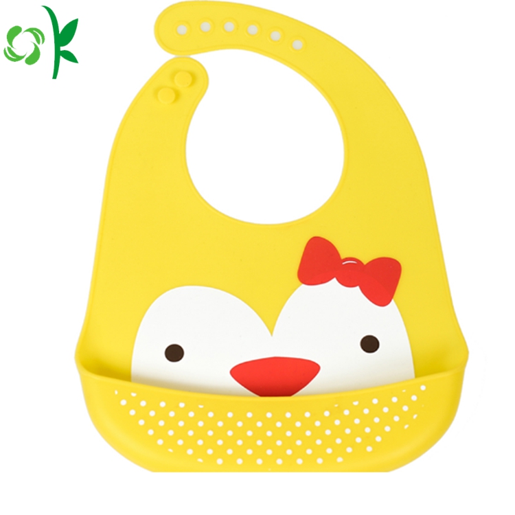 BPA Free Animal Silicone Baby Bib for Meal