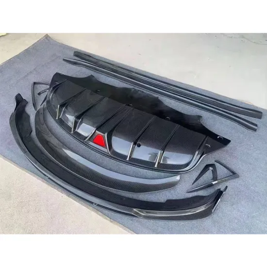 Tesla Model 3 Carbon Fiber Body Kit: Front Lip, Rear Diffuser, Side Skirts, Spoiler