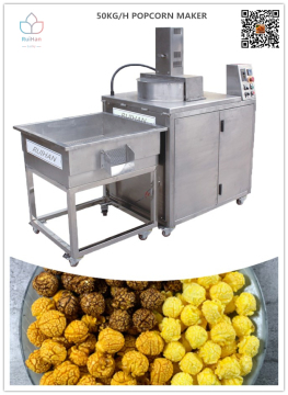 New generation automatic popcorn machine with labor savings