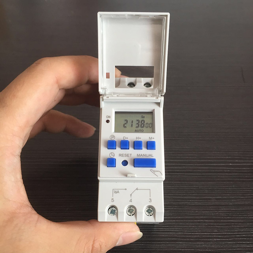 High quality DHC15 Weekly Programmable Digital Electronic Timer AHC15T 50Hz 24 Hour Digital Time Switch Din Rail Timer Switch