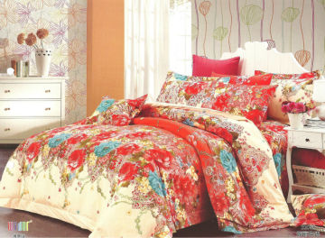 cotton printed bedding set show room made in china