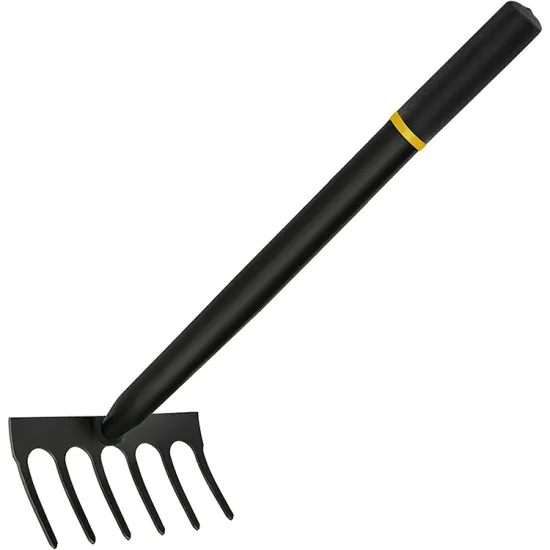 Adjustable Folding Heavy Duty Carbon Steel Garden Rake for Efficient Lawn and Yard Cleanup