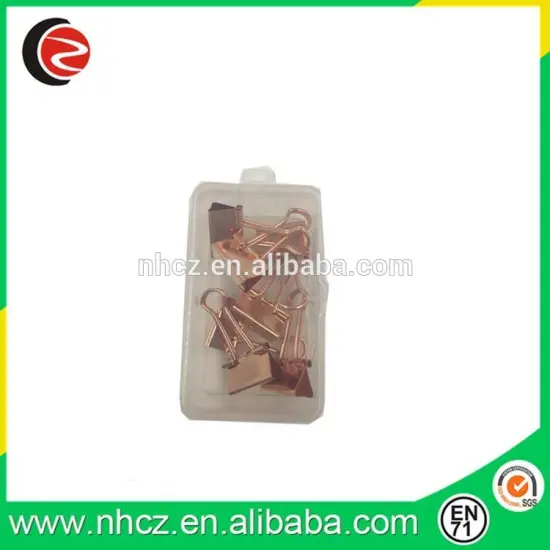 19MM Rose Gold Binder Clips in PP box