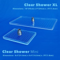 Amazon Hot Sell clear transparent crystal model full body coverage waterfall rectangle acrylic shower head