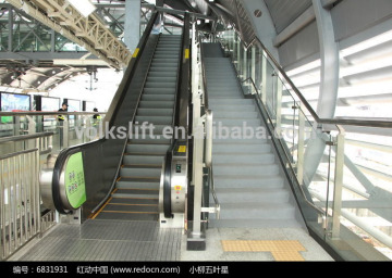 Stainless steel/aluminum Step Escalator Commercial Escalatorarket Safe and Stable Escalator Moving Walk For Supper Mark