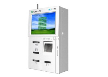 Led Monitor Steel Frame Multifunction Retail / Utility Payment Wall Mounted Kiosk / Kiosks