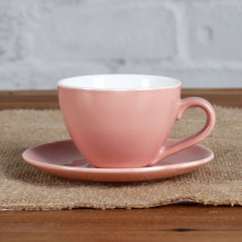 Red magnesia 3oz cup and saucer