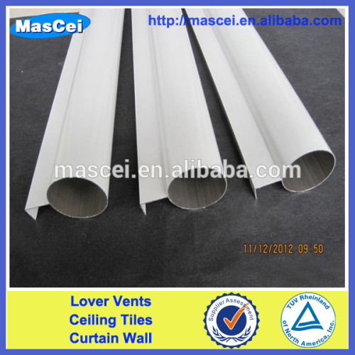 Interior decorative aluminum round tube ceiling