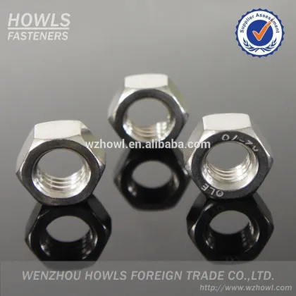 Galvanized carbon steel and stainless steel Hex nut bsw/unc
