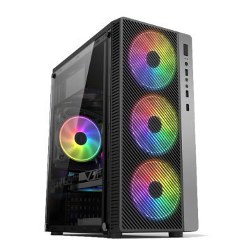 Transparent Acrylic Metal Computer Case Compatible with ATX/Micro-ATX/mini-ITX Motherboards