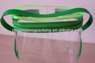 Clear pvc standing packing bag for small household items