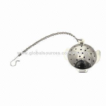 Teapot-shaped Tea Infuser with Small Plate