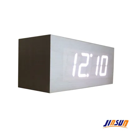 Home Decor Wood Led Table Clock