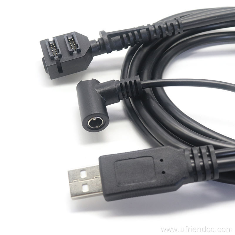 Usb Cable With Power Supply Dc5521 Connector