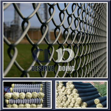 Galvanized and PVC-coated chain link net
