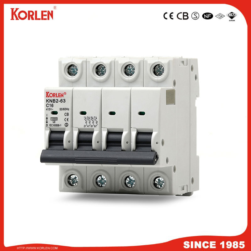 Miniature Circuit Breaker 3KA 63A CB KNB2-63 4P