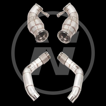 Downpipe untuk BMW X5M/X6M F85/F86 4.4T 2015-2019 Sistem Knalpot Downpipe Downpipe Tertinggi Aliran Tinggi