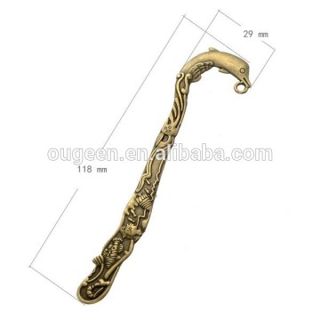 2015 fashion bronze vintage animal dolphin bookmark