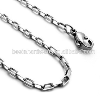 Cadena de cadena larga del acero inoxidable del metal de la alta calidad de la manera