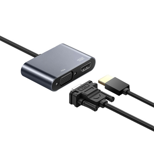 Τύπος-C USB3.0 Φορτιστής HUB σε HDMI VGA Adapter