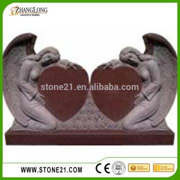 Angel heart headstone monument tombstone