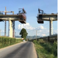 Bridge Deck in situ T Strahlschalung gegossen